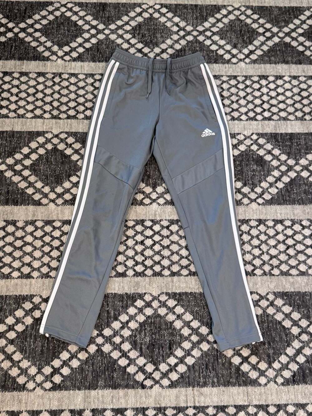 Adidas Tiro Training Pants Size 10/18 Gray Athletic Soccer Joggers